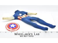 Captain America Actition Suit and Shield 1970's Ideal Marvel 8" Figure Vintage