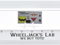 Scavenger Decal Sticker Sheet G1 Transformers 1985 Vintage Action Figure
