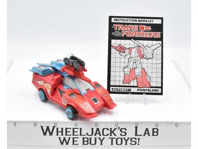 Pointblank ~ 100% Complete 1987 Vintage Action Figure G1 Transformers W/MANUAL