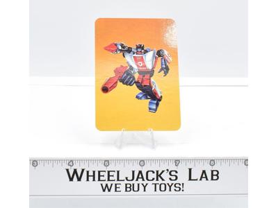 Red Alert Card 13 Variant Color Transformers Action Trading Cards 1985 G1