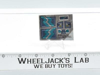 Ruckuss Decal Sticker Sheet G1 Transformers 1988 Vintage Action Figure