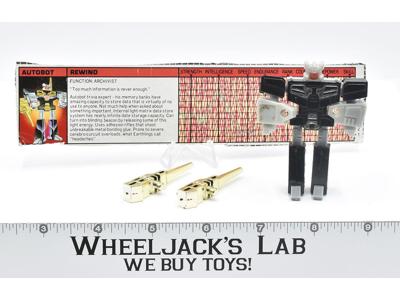 Rewind GOLD ~ 100% Complete 1986 Vintage Hasbro G1 Transformers w/Tech