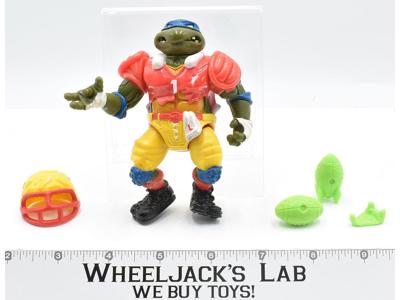 TD Tossin' Leo 100% Complete 1991 TMNT Teenage Mutant Ninja Turtle Playmates