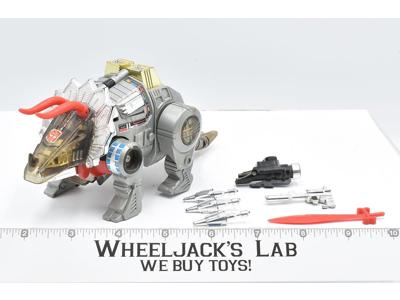 Slag ~ 100% Complete 1985 Vintage G1 Transformers Triceratops Action Figure