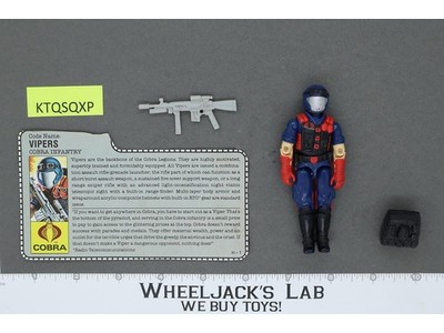 Vipers V1 100% Complete G.I. Joe 1986 Hasbro Vintage Action Figure