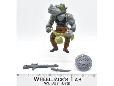 Rocksteady 100% Complete 1988 TMNT Teenage Mutant Ninja Turtle Playmates Vintage