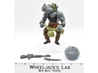 Rocksteady 100% Complete 1988 TMNT Teenage Mutant Ninja Turtle Playmates Vintage