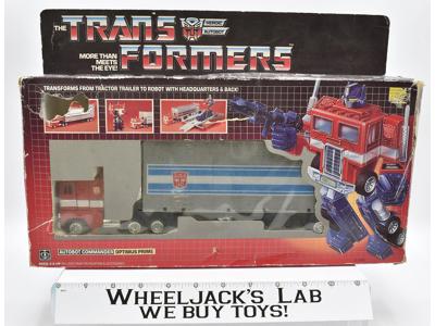 Optimus Prime NEAR MINT FIGURE 100% Complete 1985 Vintage G1 Transformers