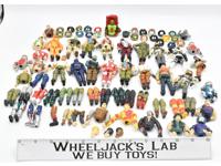 GI Joe Lot 33 Whole/Part Figures &amp; 49 Parts Hasbro Action Figure Vintage 1980s