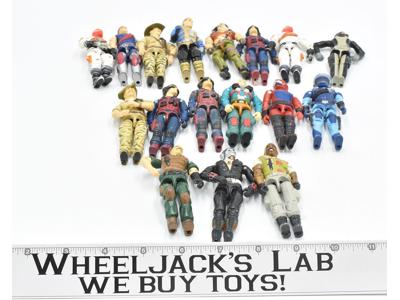 GI Joe Lot 17 Unbroken Figures Hasbro Action Figure Vintage 1980s