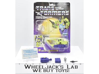 Scavenger Constructicon CARDBACK W/ BUBBLE COMPLETE 1984 G1 Transformers