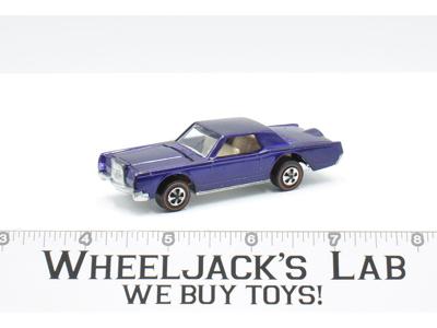 Custom Continental Mark III Purple 1969 Redline Hot Wheels Mattel Vintage RL