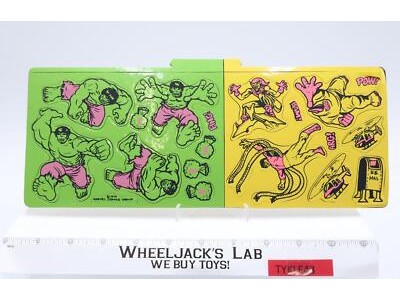 The Incredible Hulk Colorforms 1978 Marvel Comics Vintage