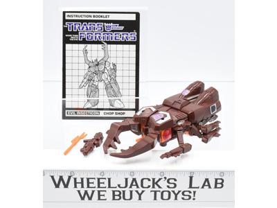 Chop Shop ~ 100% Complete 1985 Vintage G1 Transformers Action Figure W MANUAL