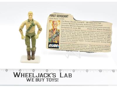 Duke: First Sergeant #1 V1 1983 GI Joe Hasbro Vintage Action Figure