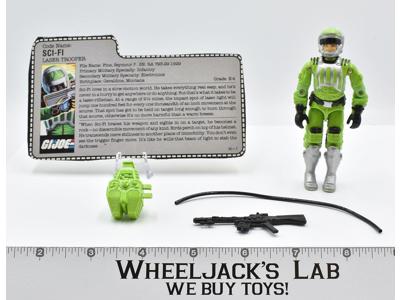 SCI-FI Laser Trooper V1 100% Complete GI Joe 1986 Hasbro Action Figure Vintage