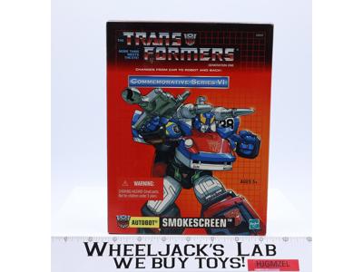 Smokescreen Transformers Reissue Commemorative Series 2002 Hasbro NEW SEALED