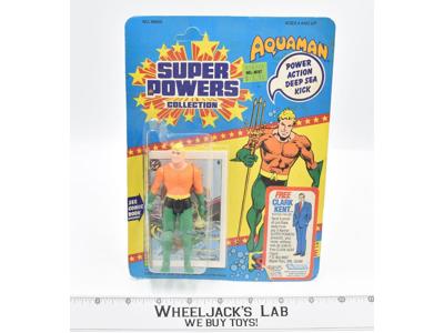 Aquaman NEW MOSC Super Powers 1985 Kenner Action Figure Vintage