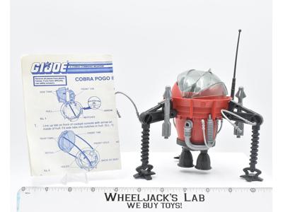 Cobra Pogo Ballistic Battle Ball W/INSTRUCTIONS 1987 Hasbro GI Joe Cobra Vintage