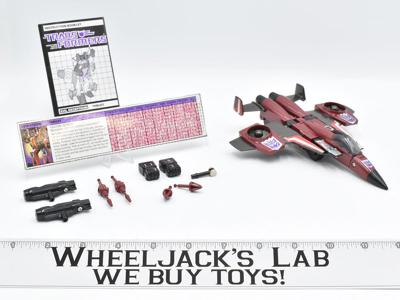 Thrust ~ 100% Complete 1985 Hasbro G1 Transformers Action Figure W PAPERS