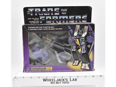 Skywarp NEAR MINT FIGURE W Canadian Box Complete 1984 Hasbro G1 Transformers