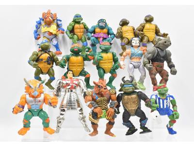 Lot of 15 Teenage Mutant Ninja Turtle Figures TMNT Playmates Vintage