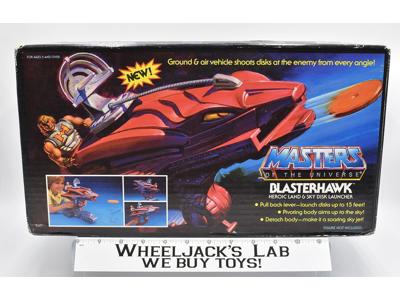 Blaster Hawk W Box Complete 1986 He-Man Masters of the Universe MOTU Mattel