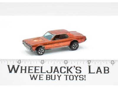 Custom Cougar Orange 1968 Redline Hot Wheels Mattel Vintage Redline RL