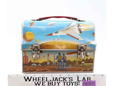 ASTRONAUT Rocket Ship Outer Space Metal Dome Lunch Box Thermos Brand 1960