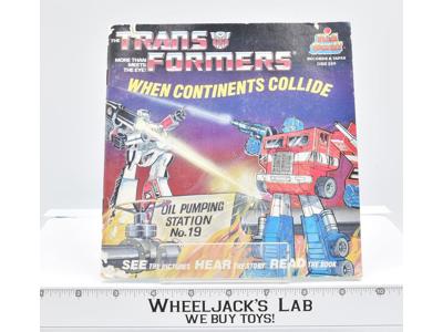 When Continents Collide Book &amp; Record Storybook Kid Stuff Transformers G1