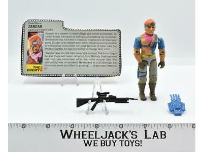 Zandar V1 100% Complete GI Joe 1986 Hasbro Action Figure Vintage