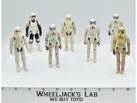 Lot of 7 Imperial Stormtrooper 1977 Star Wars Vintage Kenner Action Figures