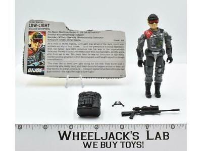Low-Light 100% Complete GI Joe 1986 Hasbro Action Figure Vintage