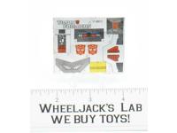 Hosehead Decal Sticker Sheet G1 Transformers 1988 Vintage Action Figure