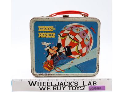 Disney on Parade Metal Lunch Box ONLY Vintage 1970's Aladdin Mickey Donald