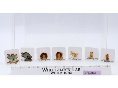 Lot of 7 Collectible Pins Aladdin Genie Jasmine Rajah Jafar Disney Vintage