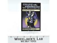 Skywarp Action Figure Instruction Manual Booklet 1985 Hasbro G1 Transformers