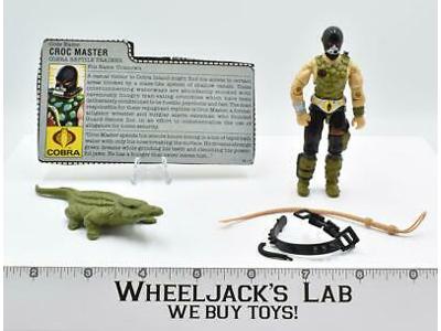Croc Master 100% Complete GI Joe 1987 Hasbro Action Figure Vintage