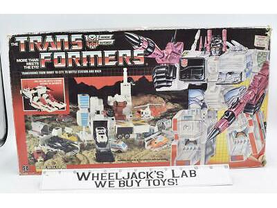 Metroplex NICE FIGURE W Box 100% Complete 1985 Vintage G1 Transformers Hasbro