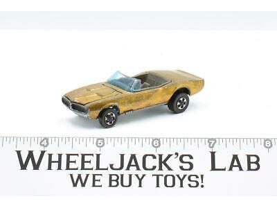 Custom Firebird Gold 1968 Redline Hot Wheels Mattel Vintage Redline RL