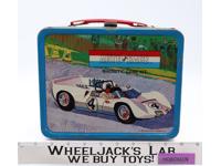 Auto Race Magnetic Game Kit Metal Lunch Box ONLY 1967 King-Seeley Co. Vintage