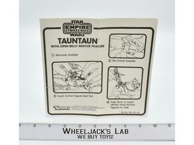 Open Belly Tauntaun Instructions ESB Star Wars 1980 Kenner Vintage