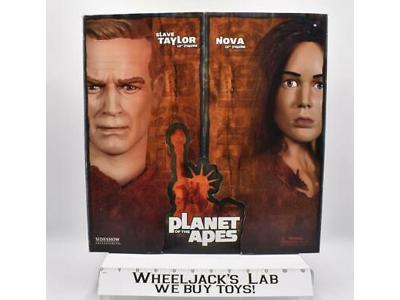 Slave Taylor and Nova Sideshow Planet of the Apes 12" Action Figure Set MISB