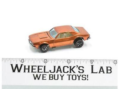 Custom Camaro #2 Orange 1968 Redline Hot Wheels Mattel Vintage Redline RL