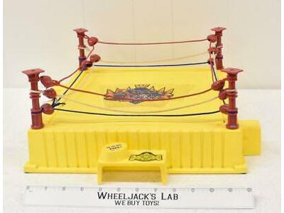 King of the Ring W FLAG ORIGINAL DECAL Yellow Wrestling Ring 1989 WWF Hasbro