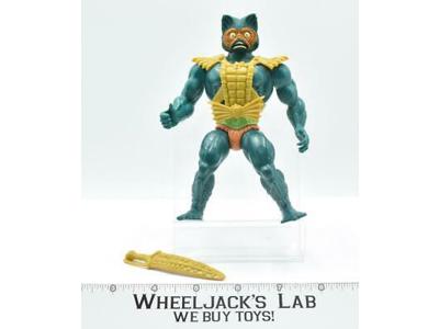 Mer-Man #1 GREEN BELT 100% Complete He-Man MOTU Mattel Masters of the Universe