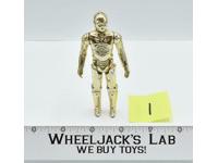 C-3PO #1 100% Complete Star Wars Vintage Kenner 1977 Action Figure No Repro