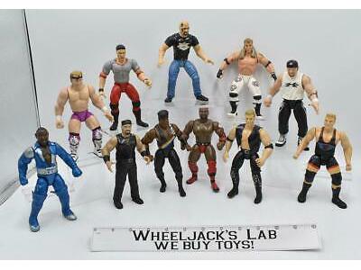 Lot of 11 #1 WWF Jakks Titan Sports 6" Wrestling  Action Figure Vintage