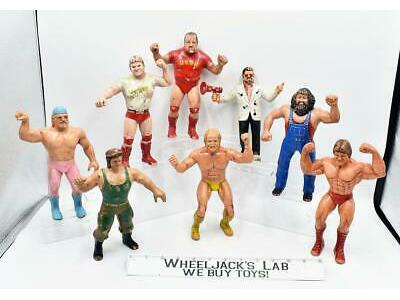 Lot of 8 WWF LJN Titan Sports Wrestlers Action Figure Vintage