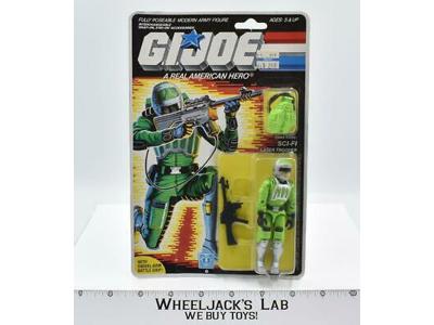 Sci-Fi Sealed MOSC 36 Back 1986 GI Joe Hasbro Vintage Action Figure